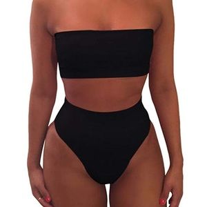 👙 BRAND NEW High Wasted Bandeau Bikini 👙